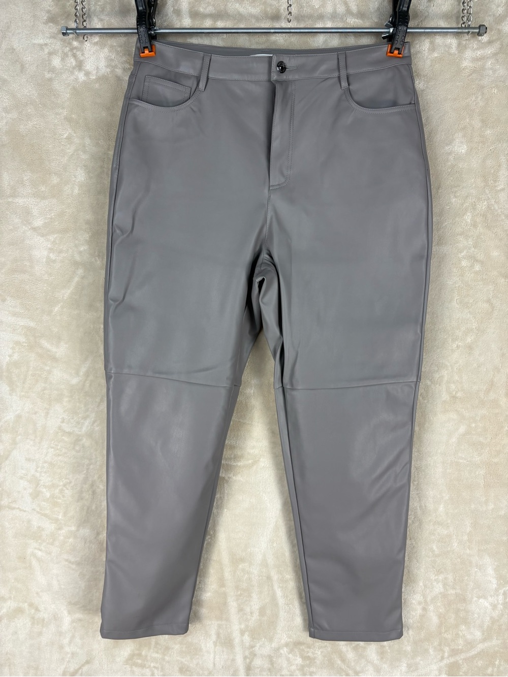 Joe Fresh Grey Faux Leather Slim Pants